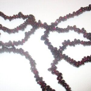 Garnets Rich Burgundy 30" Necklace